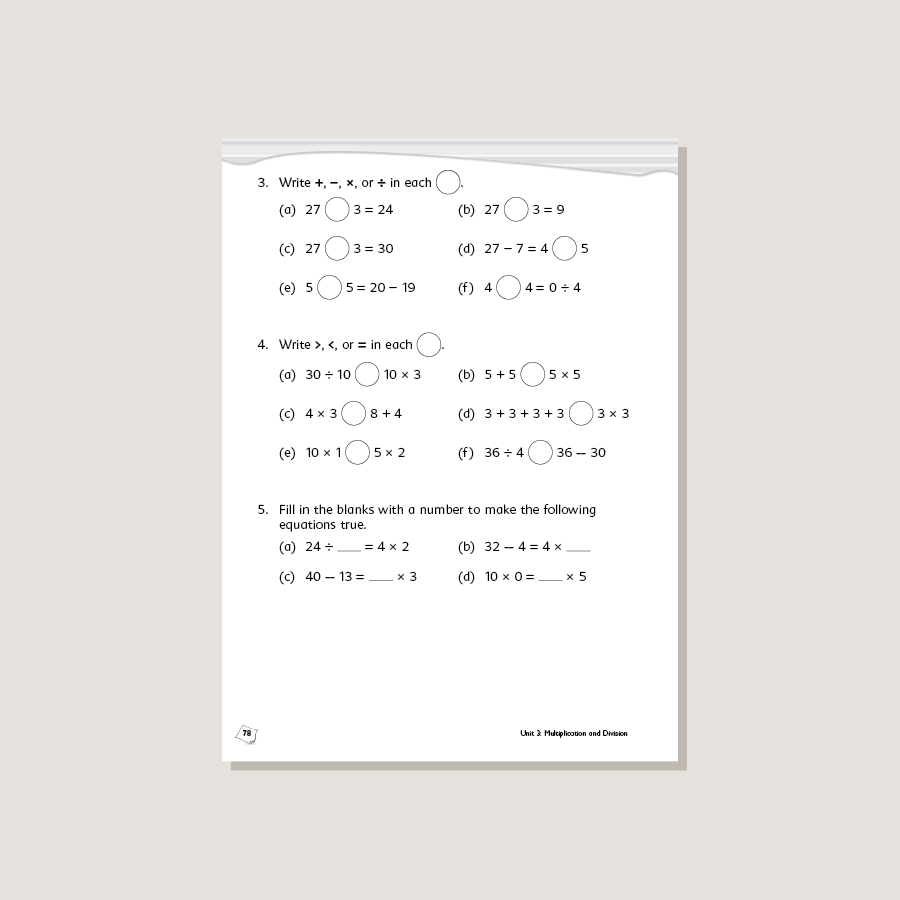 Primary Mathematics Standards Edition Workbook 3A - Blemished