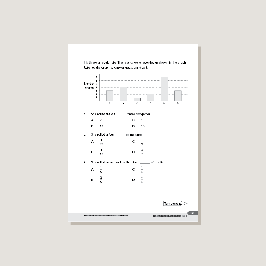 Primary Mathematics Standards Edition Tests 4B