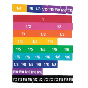 Rainbow Fraction Soft Foam Magnetic Tiles